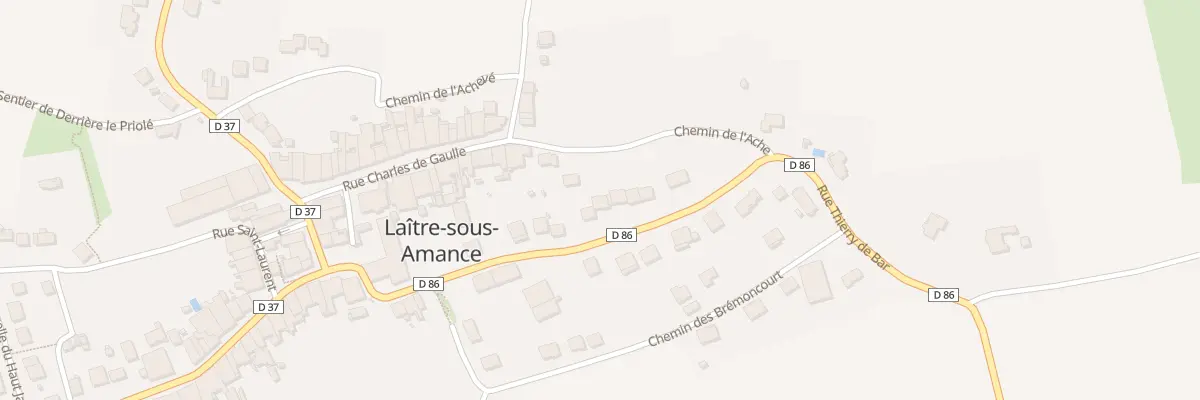 Plan du 13 Rue Thierry de Bar à Laître-sous-Amance