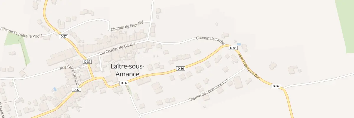 Plan du 5000F Rue Thierry de Bar à Laître-sous-Amance