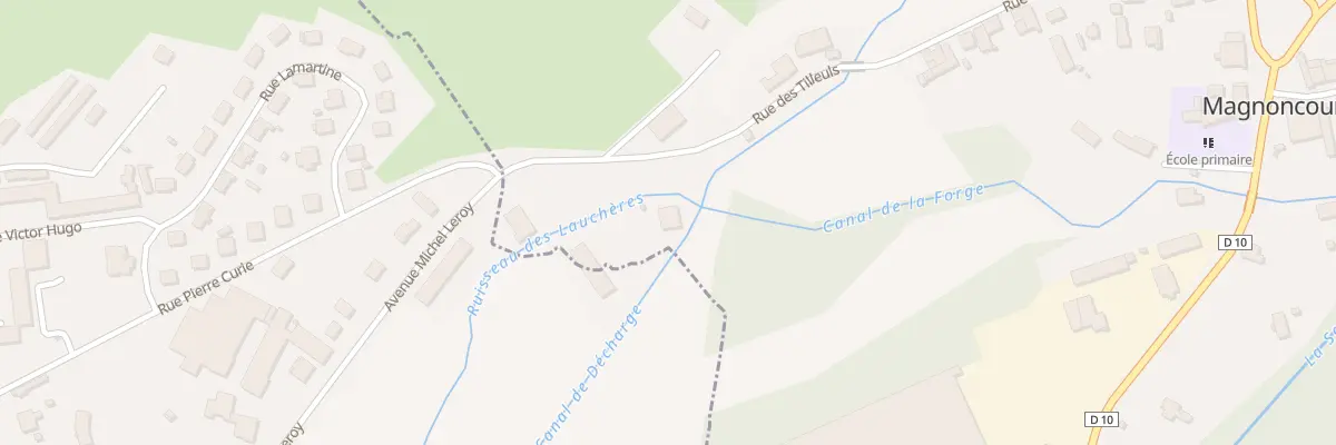 Plan du 27 Rue des Tilleuls à Magnoncourt