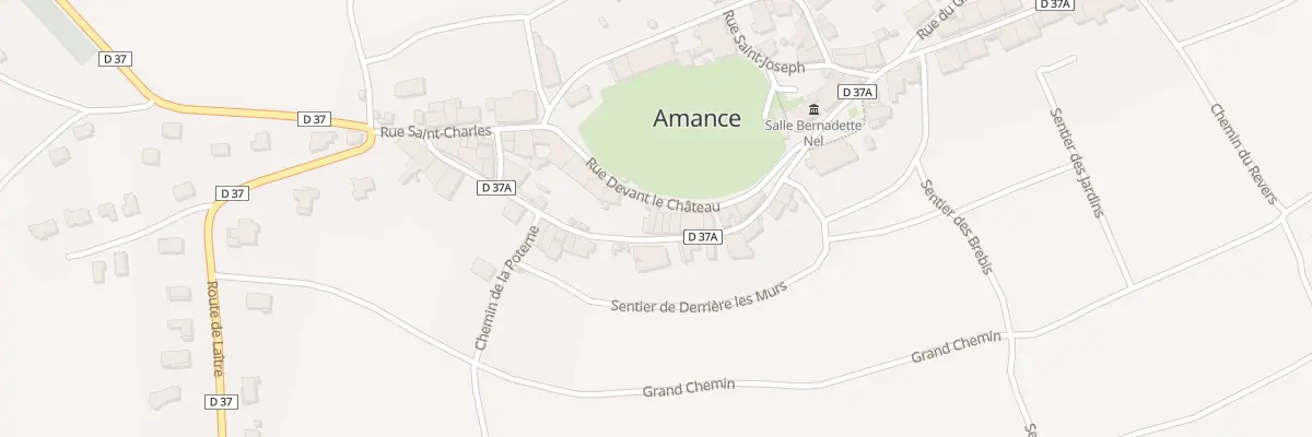 Plan du 10 Rue Saint - Jean à Amance