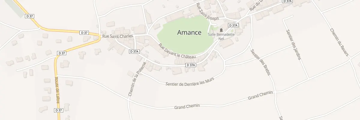 Plan du 9 Rue Devant le Château à Amance