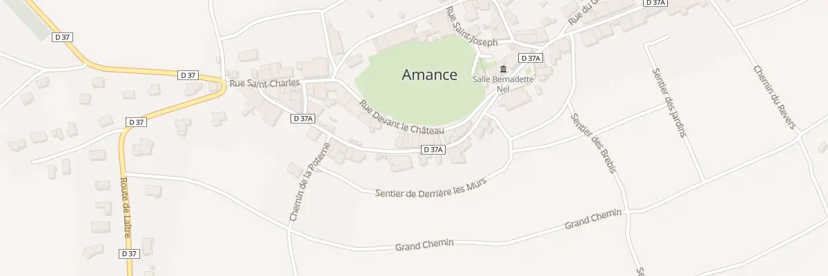 Plan du 12 Rue Saint - Jean à Amance