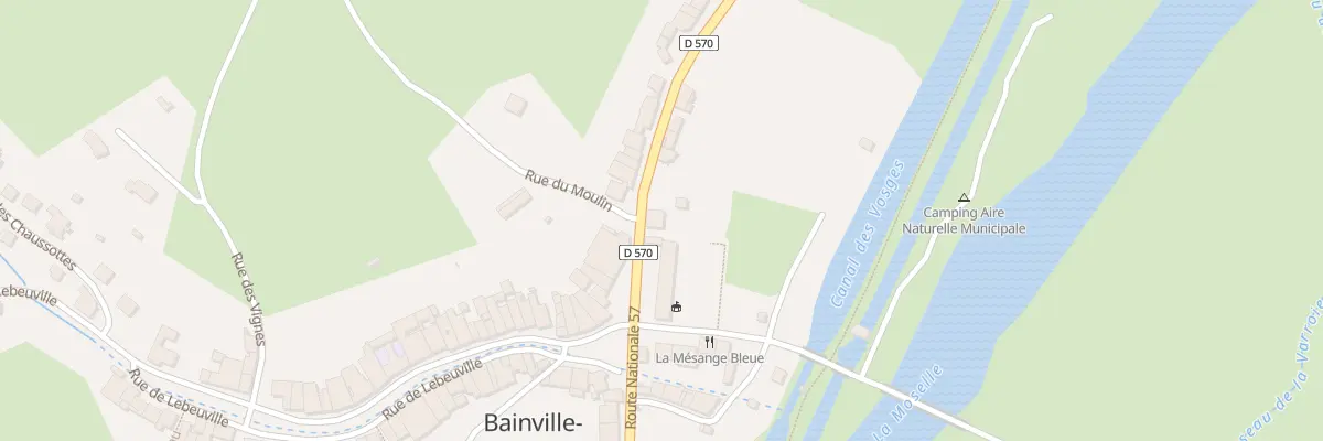 Plan du 8 Rte Nationale 57 à Bainville-aux-Miroirs