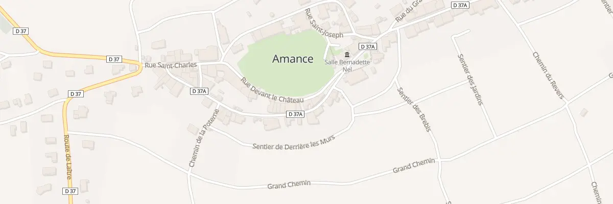 Plan du 18 Rue Saint - Jean à Amance