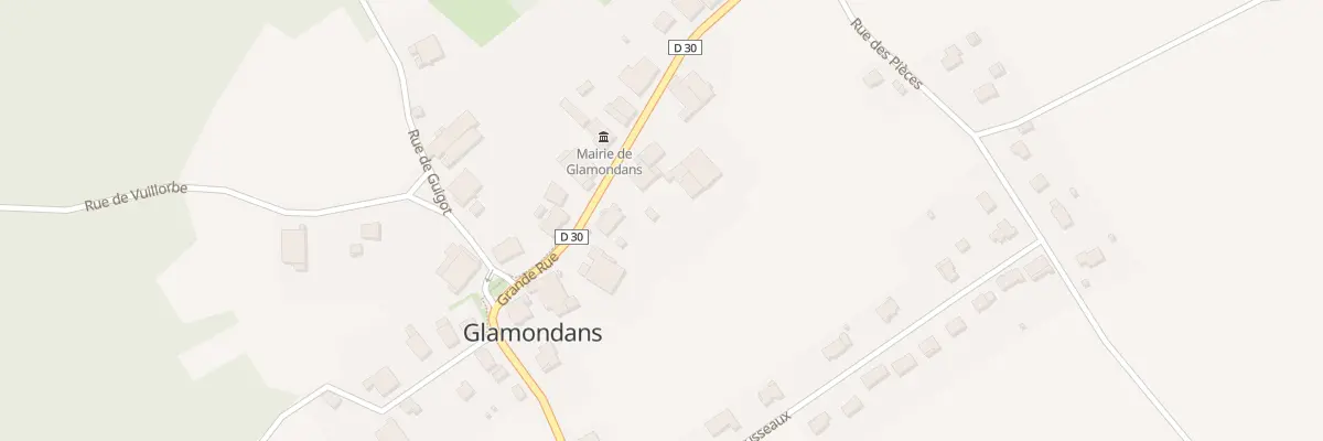 Plan du 6 Gr Grande Rue à Glamondans