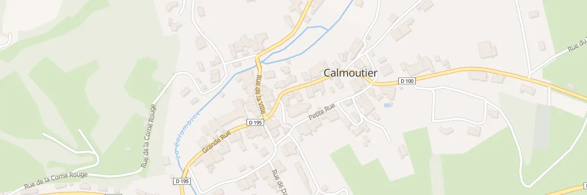 Plan du 16 Grande Rue à Calmoutier