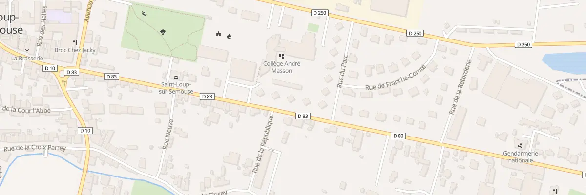 Plan du 23 Rue Albert Thomas à Saint-Loup-sur-Semouse