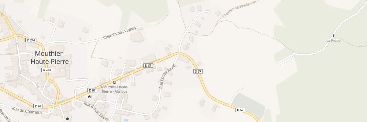 Plan du 38 Rte des Gorges de Nouailles à Mouthier-Haute-Pierre