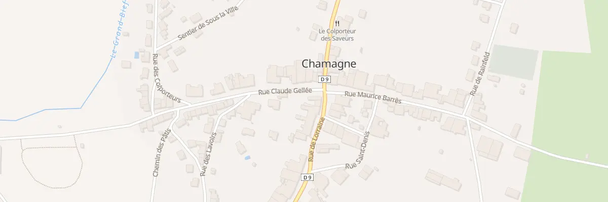 Plan du 18 Rue Lorraine à Chamagne
