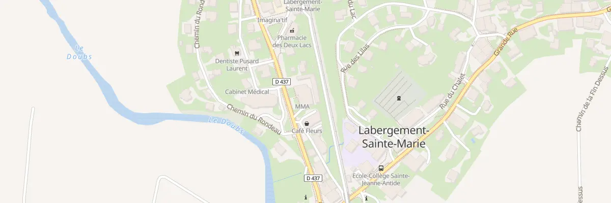 Plan du 10 Av de la Gare à Labergement-Sainte-Marie