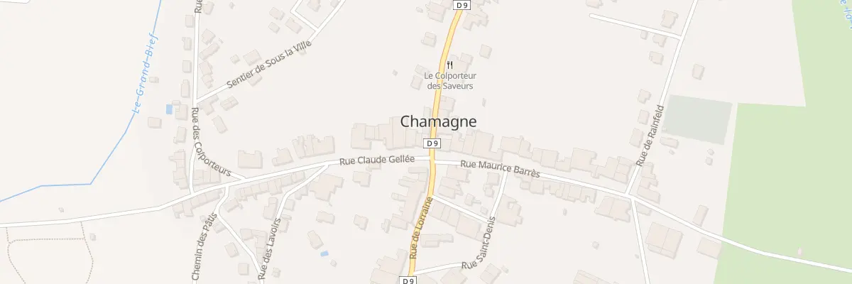 Plan du 10 Rue Claude Gelee à Chamagne