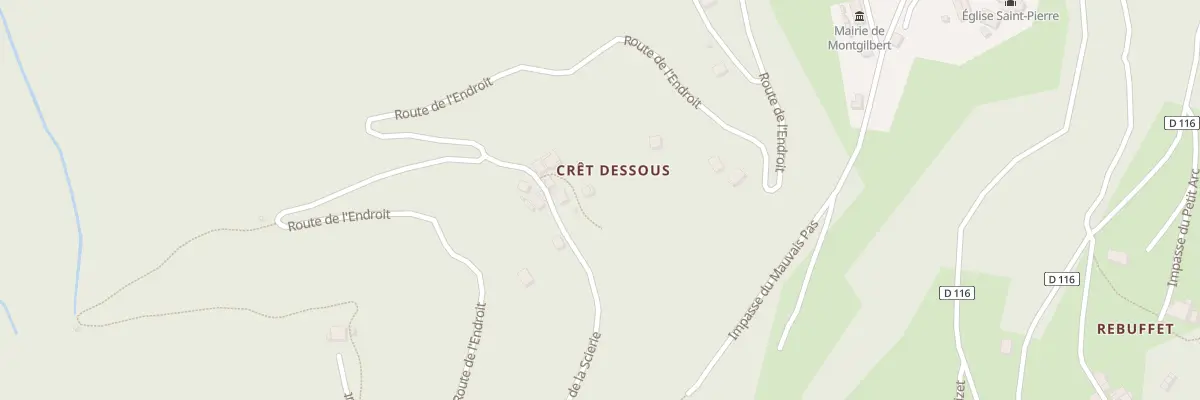 Plan du 5101 Cret Dessous à Montgilbert