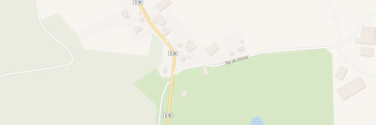 Plan du 2 Rte d’Aissey à Glamondans