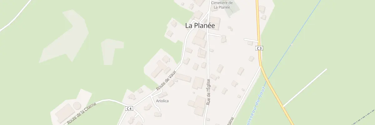 Plan du 1 Rte de Vaux à La Planée