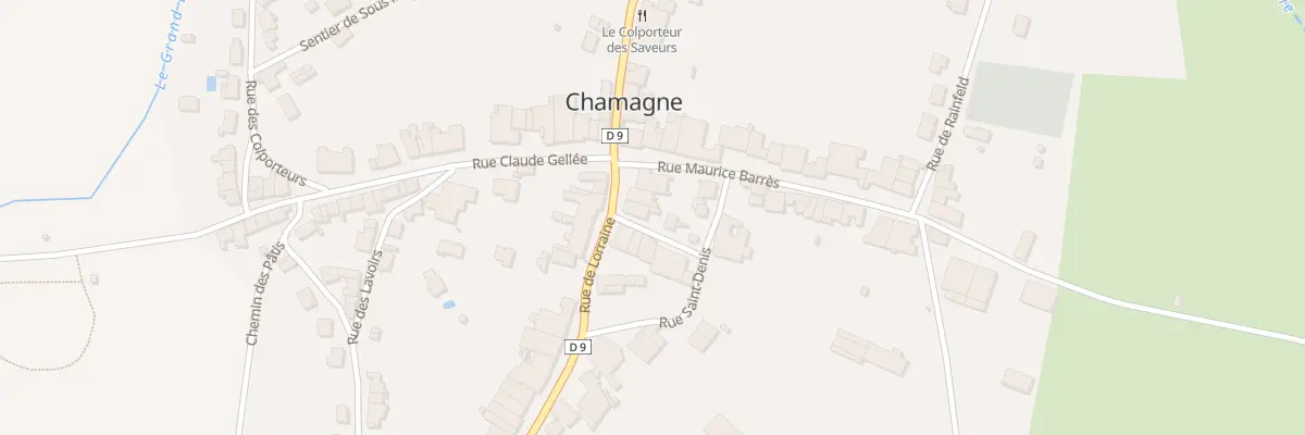 Plan du 25 Rue Lorraine à Chamagne