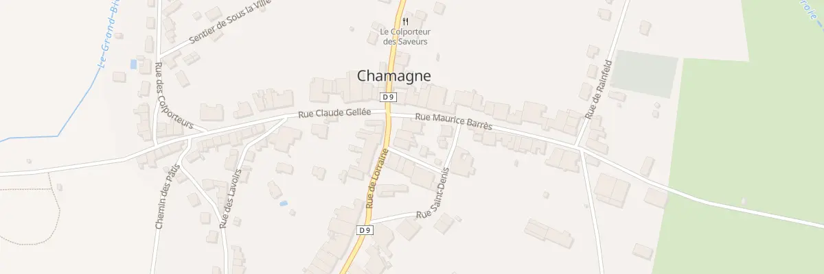 Plan du 13 Rue Lorraine à Chamagne
