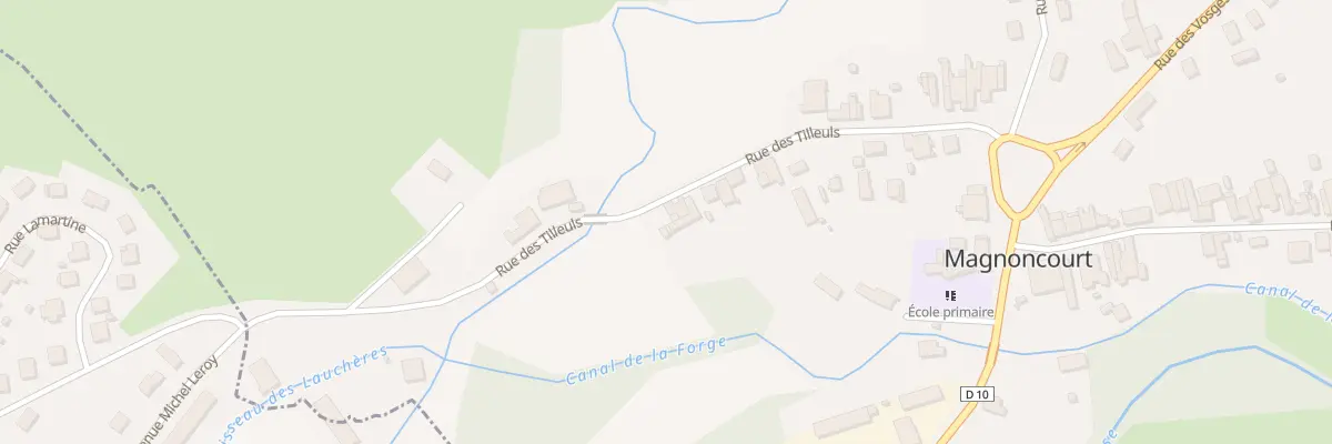 Plan du 21 Rue des Tilleuls à Magnoncourt