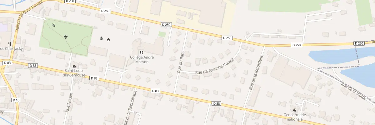 Plan du 1 Rue de Franche-comté à Saint-Loup-sur-Semouse