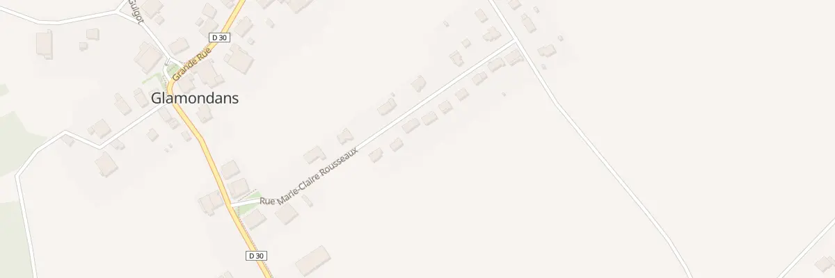Plan du 8 Rue Marie Claire Rousseau à Glamondans