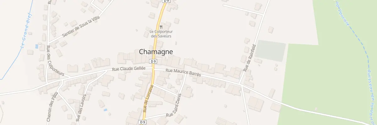 Plan du 85 Rue Maurice Barrés à Chamagne