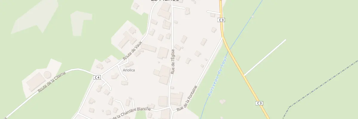 Plan du 13 Rue de l’Eglise à La Planée