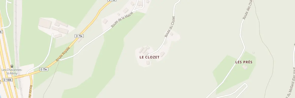 Plan du 436 Rte du Clozet aux Chavannes-en-Maurienne