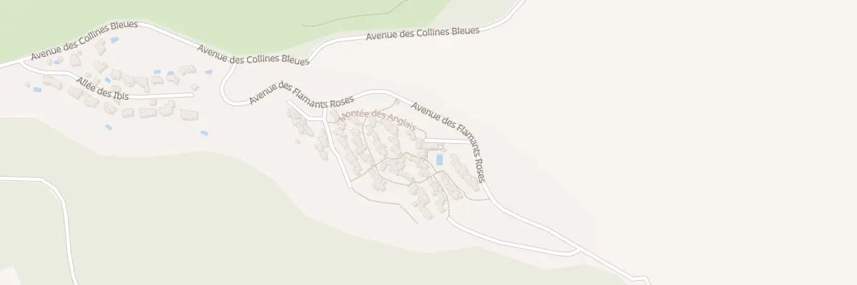 Plan du 64 All de la Piscine à La Londe-les-Maures