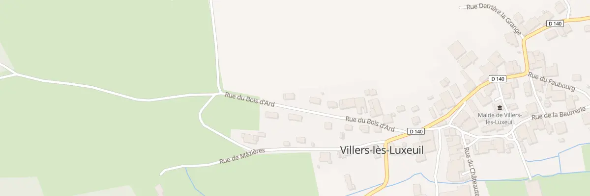 Plan du 17 Che de Bois d’Ard à Villers-lès-Luxeuil