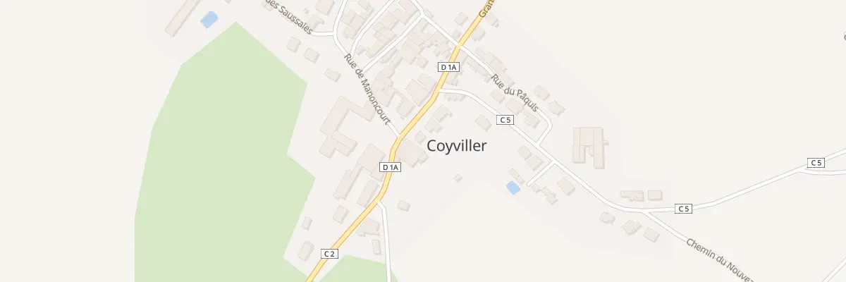 Plan du 8 Gr Grande Rue à Coyviller
