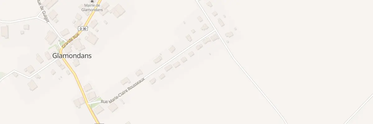 Plan du 12 Rue Marie Claire Rousseau à Glamondans