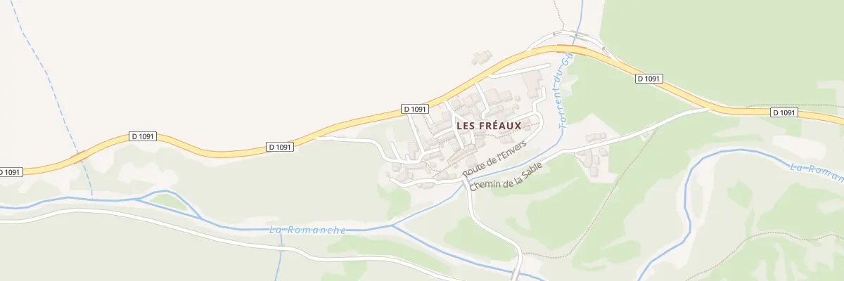 Plan du 5028 Les Freaux à La Grave