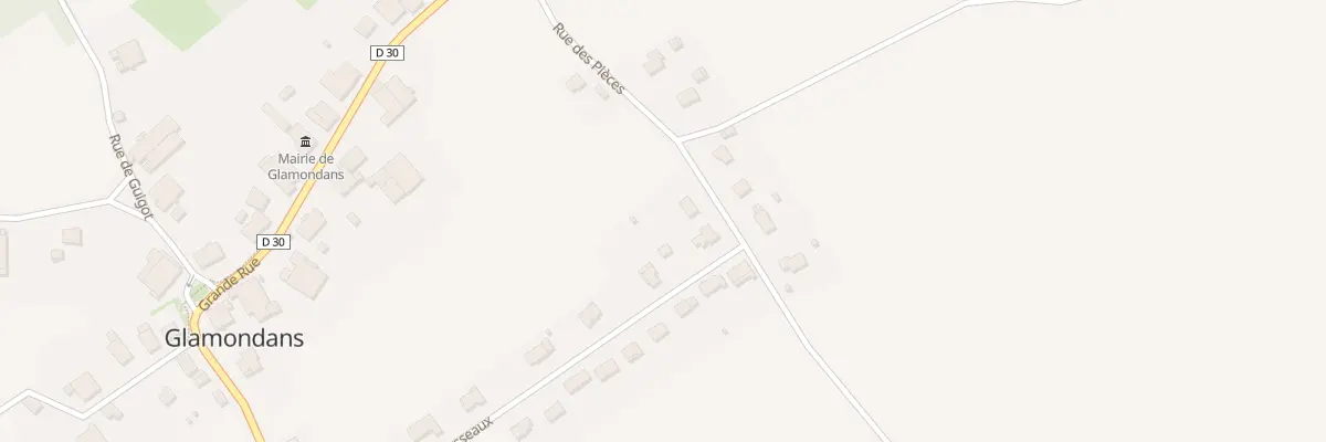 Plan du 10 Rue des Pièces à Glamondans