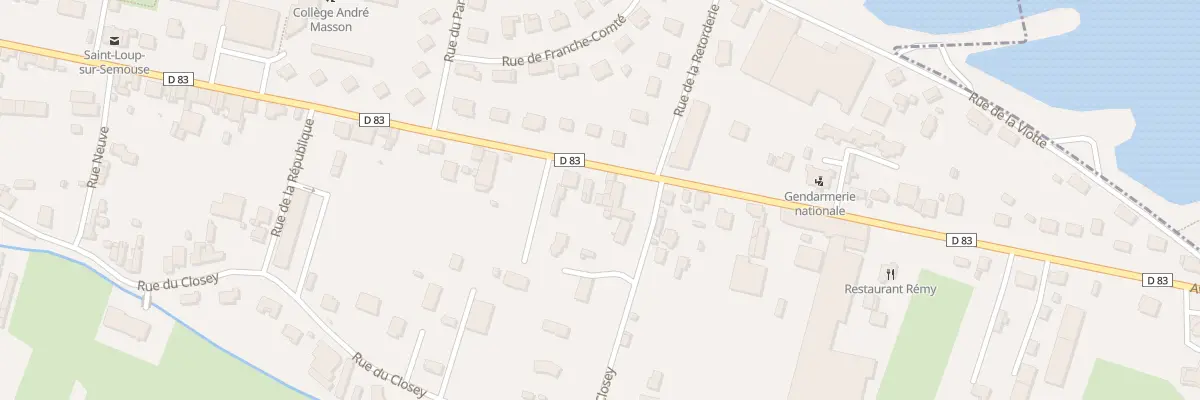 Plan du 84 Rue Albert Thomas à Saint-Loup-sur-Semouse