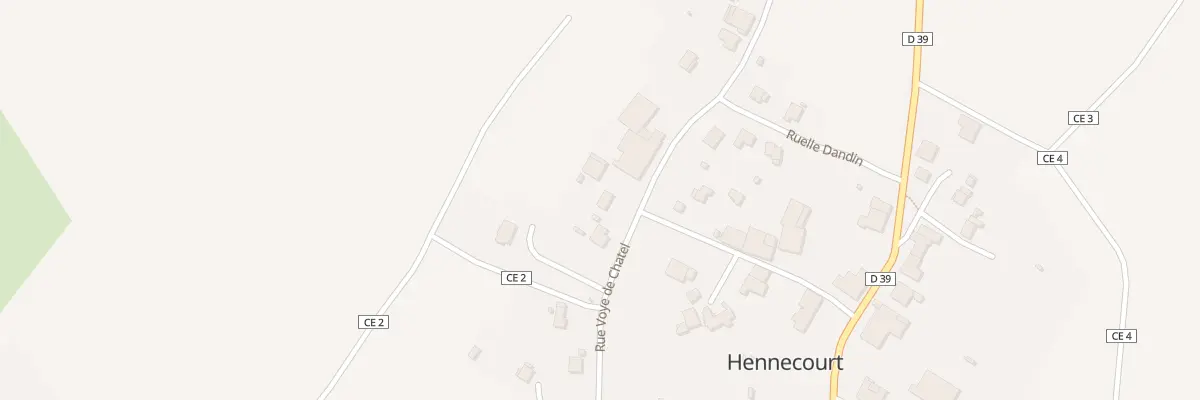 Plan du 538 Rue Voye de Chatel à Hennecourt