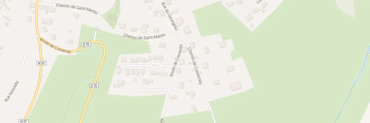 Plan du 2 Che de Creveney à Saulx
