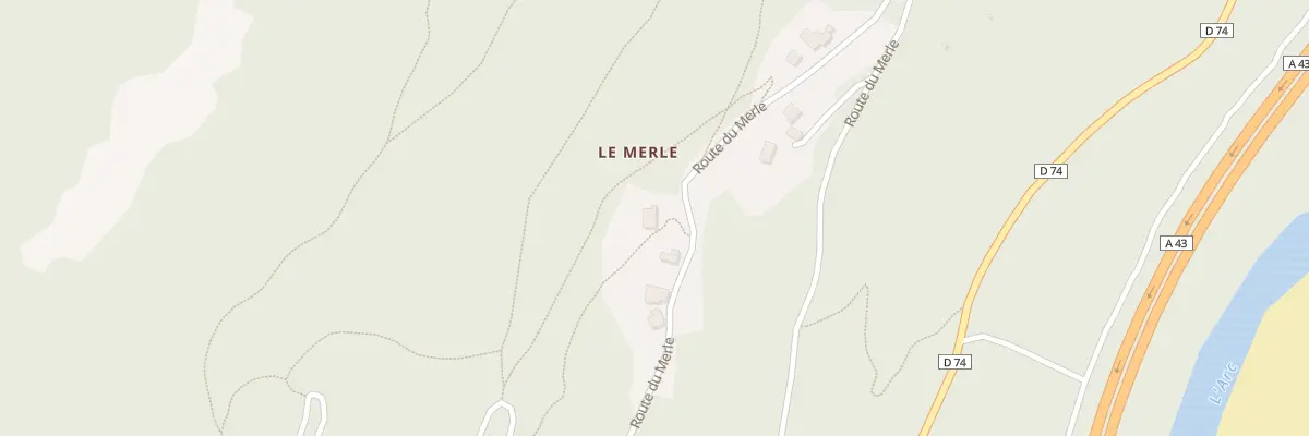 Plan du 1350 Rte du Merle à Saint-Léger