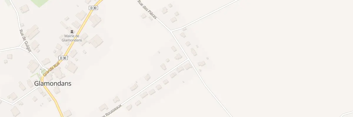 Plan du 11 Rue Marie Claire Rousseau à Glamondans