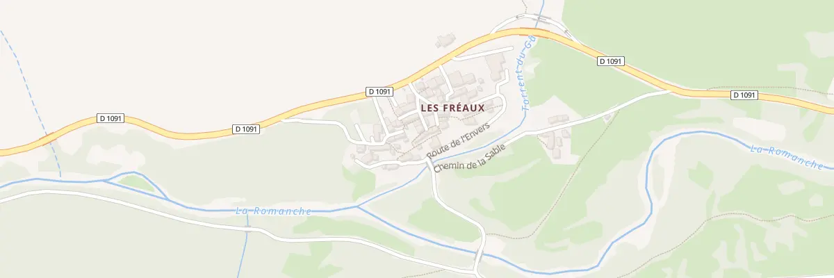 Plan du 5019 Les Freaux à La Grave