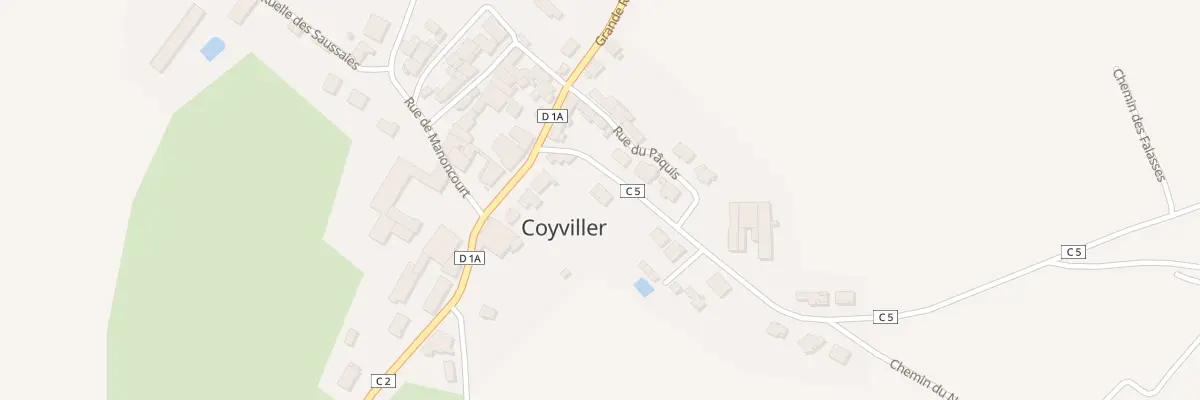 Plan du 2 Rte de Rosieres à Coyviller