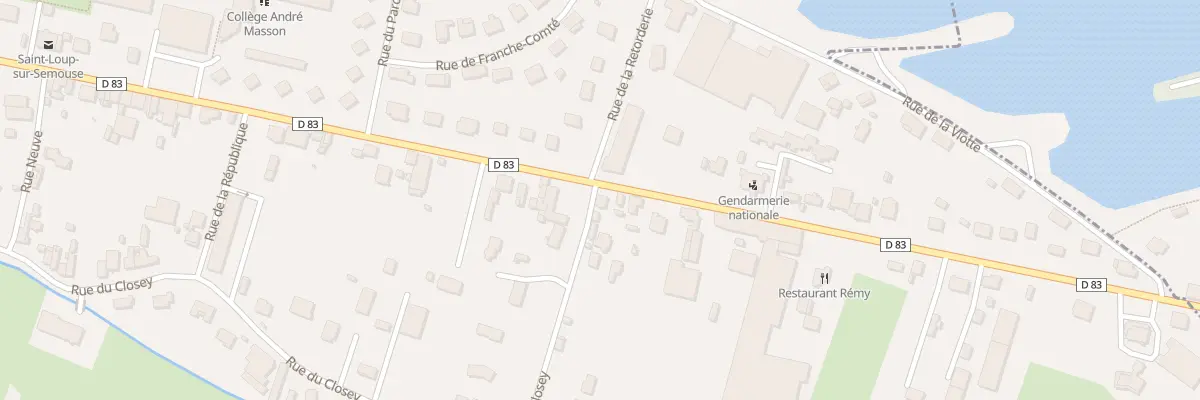 Plan du 92 Rue Albert Thomas à Saint-Loup-sur-Semouse