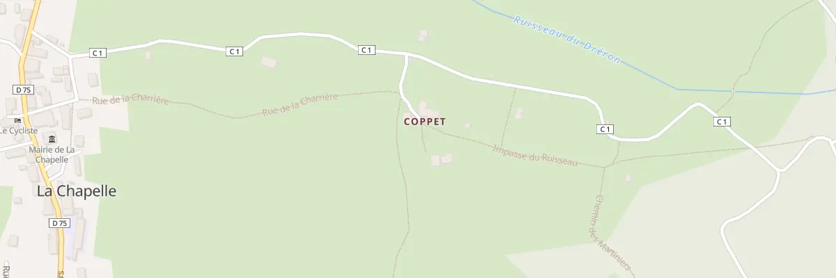 Plan du 96 Che du Réservoir à La Chapelle