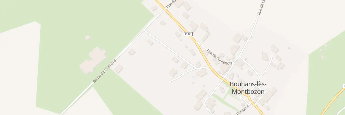 Plan du 75 Rue de la Grand Combe à Bouhans-lès-Montbozon