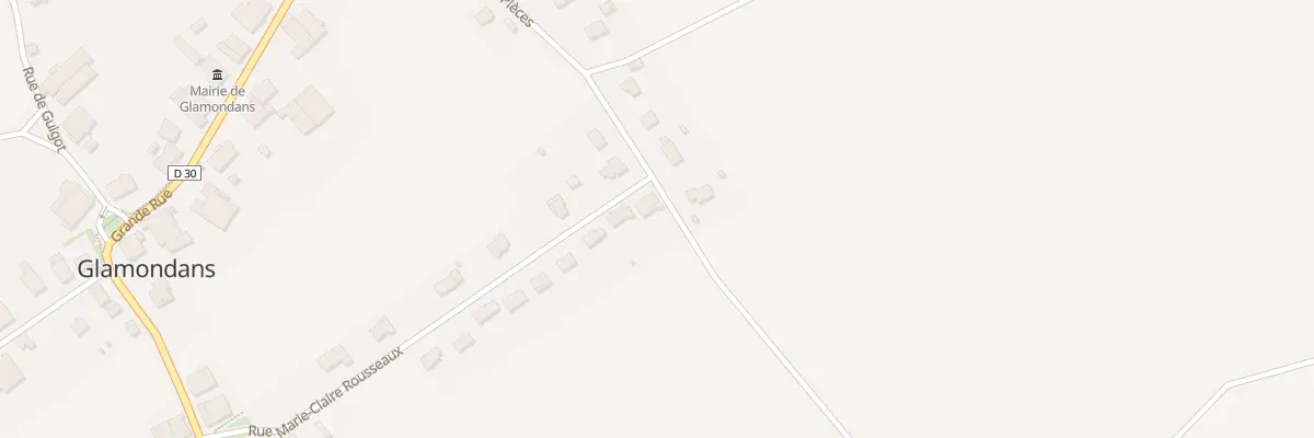 Plan du 20 Rue Marie Claire Rousseau à Glamondans