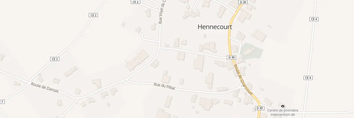 Plan du 125 Gr Grande Rue à Hennecourt