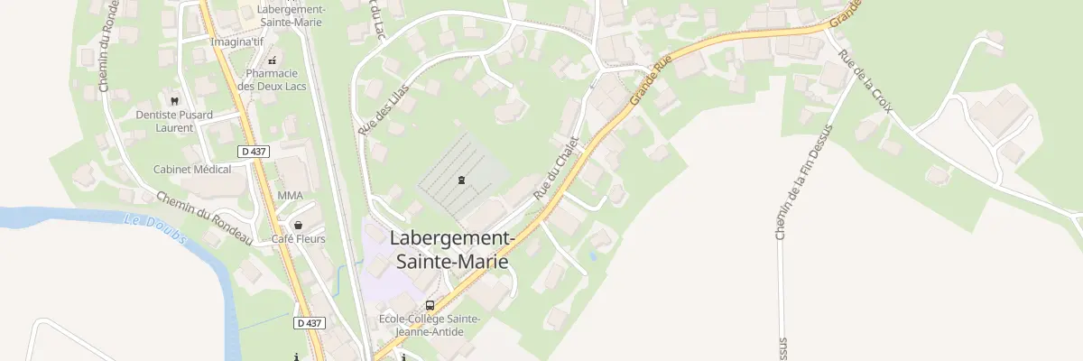 Plan de Au Village Coin Dessus à Labergement-Sainte-Marie