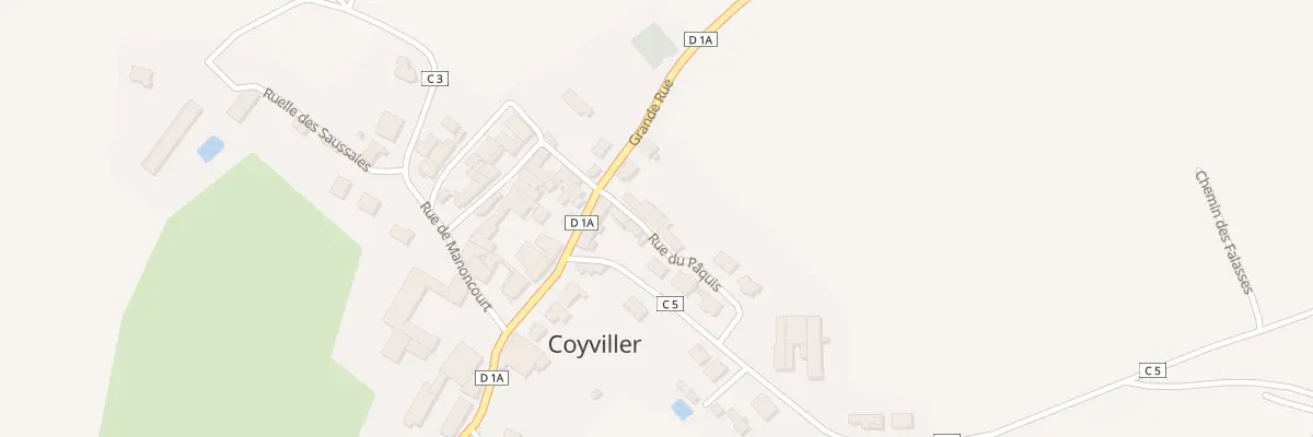 Plan du 3 Rue du Paquis à Coyviller