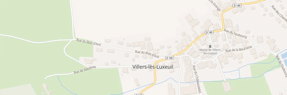 Plan du 9 Che de Bois d’Ard à Villers-lès-Luxeuil