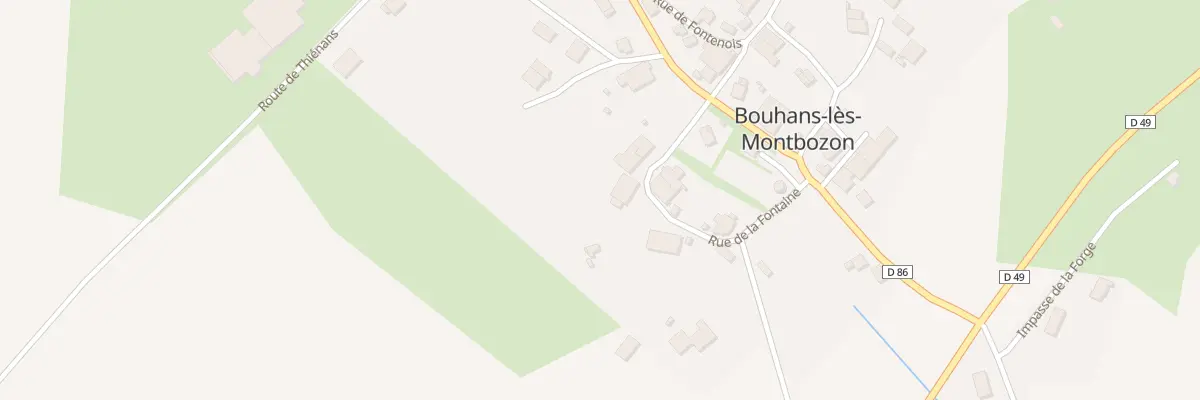 Plan du 165 Rue de la Fontaine à Bouhans-lès-Montbozon