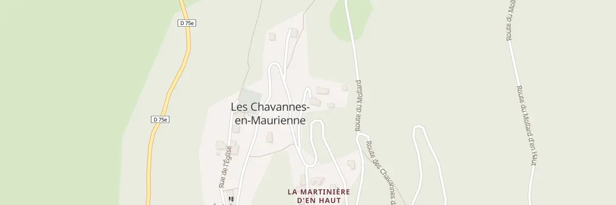 Plan du 501 Rte des Chavannes du Milieu aux Chavannes-en-Maurienne