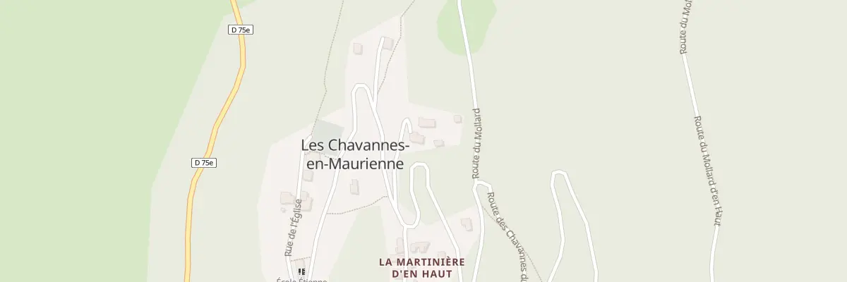 Plan du 507 Rte des Chavannes du Milieu aux Chavannes-en-Maurienne